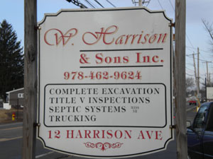 W Harrison and Sons Sign
